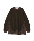 【ガレージ オブ グッド クロージング/GARAGE OF GOOD CLOTHING】のダンボール×タフタドッキングプルオーバー 人気、トレンドファッション・服の通販 founy(ファニー) ファッション Fashion レディースファッション Fashion for Women トップス・カットソー Cut & Sew Tops カジュアルプルオーバー・ニットトップス Pullovers & Knit Tops / Casual Pullovers おすすめ Recommended / Our Picks シンプル Simple, Minimal タフタ Taffeta, Structured Fabric テクスチャー Texture, Textured Fabric ポケット Pocket, Pocket Detail thumbnail ダークブラウン|ID: prp329100004788216 ipo3291000000035174243