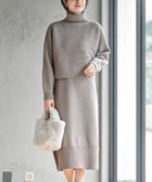 【アールピーエス/rps】のリブドルマンニット付アンサンブルタートルワンピース 人気、トレンドファッション・服の通販 founy(ファニー) ファッション Fashion レディースファッション Fashion for Women ワンピース Dresses ショート Short, Short Length シンプル Simple, Minimal スリット Slit, Slit Detail セットアップ Set-Up, Coordinated Outfit タートルネック Turtleneck, High Neck バランス Balance, Style Balance 再入荷 Restock / Back in Stock 切替 Switching, Contrast Panel 畦 Ribbed Knit thumbnail モカ|ID: prp329100004788217 ipo3291000000034811304