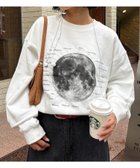 【チャオパニックティピー/CIAOPANIC TYPY】の【WEB限定】【UNISEX】MOON/EARTH裏毛スウェット ホワイト|ID: prp329100004788232 ipo3291000000034780547