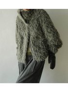 【ラシュッド/LASUD】のシャギーファーミドルアウター 人気、トレンドファッション・服の通販 founy(ファニー) ファッション Fashion レディースファッション Fashion for Women アウター Coat / Outerwear Collection デニム Denim, Jeans Material ミドル Middle Length, Mid Height thumbnail グレー|ID: prp329100004788310 ipo3291000000034904123