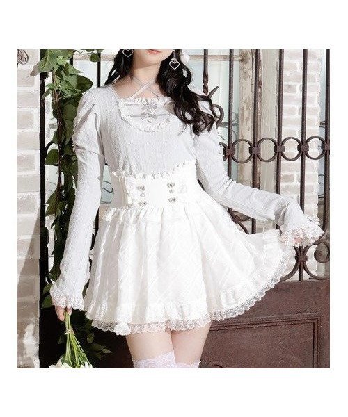 【ノエミ/NOEMIE】のお嬢さんバックレースアップフレアスリーブカットソー インテリア・キッズ・メンズ・レディースファッション・服の通販 founy(ファニー) ファッション Fashion レディースファッション Fashion for Women トップス・カットソー Cut & Sew Tops カットソー・ベーシックTシャツ Cut-and-Sewn Tops / Stretch Tees & Basics カットソー Cut and Sewn Top スリーブ Sleeve, Long Sleeve / Short Sleeve ビジュー Bijou, Jewel-like Accent フレア Flare, Flared フロント Front, Front Design リボン Ribbon, Bow レース Lace, Lace Fabric サックス|ID: prp329100004788320 ipo3291000000034878727