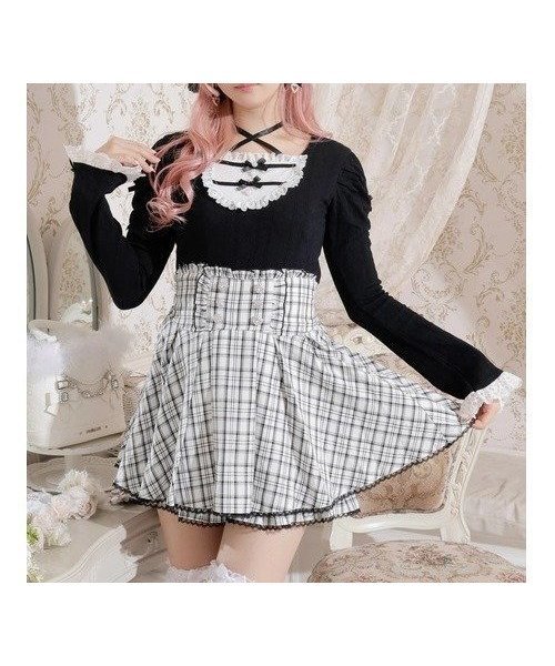 【ノエミ/NOEMIE】のお嬢さんバックレースアップフレアスリーブカットソー インテリア・キッズ・メンズ・レディースファッション・服の通販 founy(ファニー) ファッション Fashion レディースファッション Fashion for Women トップス・カットソー Cut & Sew Tops カットソー・ベーシックTシャツ Cut-and-Sewn Tops / Stretch Tees & Basics カットソー Cut and Sewn Top スリーブ Sleeve, Long Sleeve / Short Sleeve ビジュー Bijou, Jewel-like Accent フレア Flare, Flared フロント Front, Front Design リボン Ribbon, Bow レース Lace, Lace Fabric 黒|ID: prp329100004788320 ipo3291000000034878729