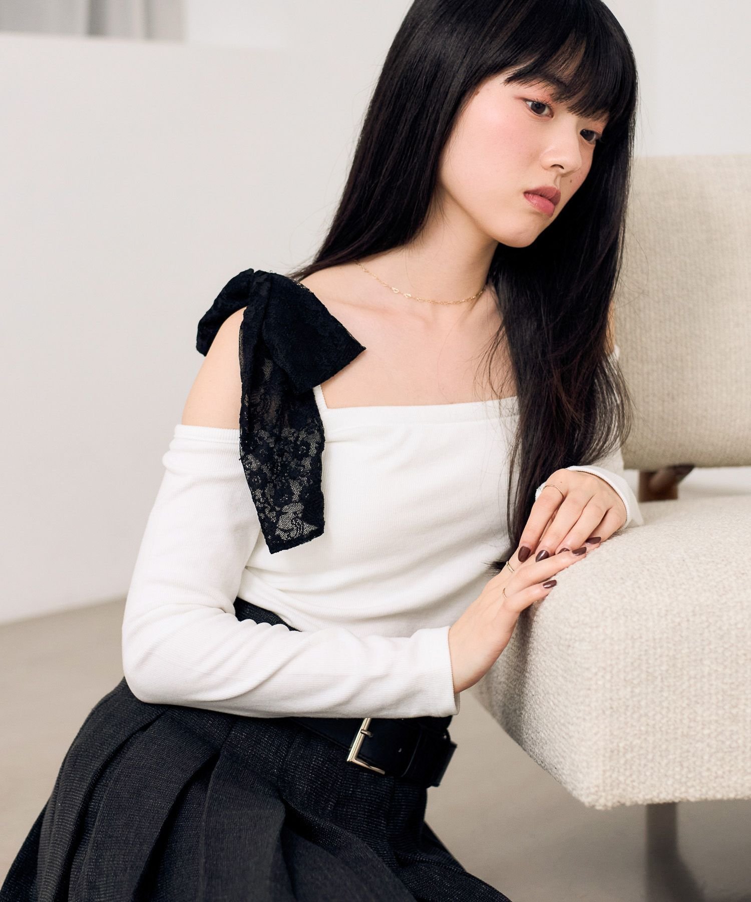 【ヘザー/Heather】のマルチWAYリボンインナー インテリア・キッズ・メンズ・レディースファッション・服の通販 founy(ファニー) 　ファッション　Fashion　レディースファッション　Fashion for Women　おすすめ　Recommended / Our Picks　インナー　Innerwear　シフォン　Chiffon, Lightweight Fabric　トレンド　Trend, Trending Now　リボン　Ribbon, Bow　レース　Lace, Lace Fabric　今季　This Season, Current Season　冬　Winter / This Winter　ブラック系リボン|ID: prp329100004788325 ipo3291000000034932040