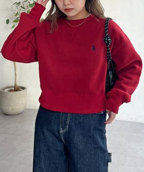 【シーピーシーエム/CPCM】の【U.S. POLO ASSN.】クロップド裏起毛プルオーバー 人気、トレンドファッション・服の通販 founy(ファニー) ファッション Fashion レディースファッション Fashion for Women トップス・カットソー Cut & Sew Tops カジュアルプルオーバー・ニットトップス Pullovers & Knit Tops / Casual Pullovers イタリア Italy 腕時計 Wristwatch クロップド Cropped, Short Length コレクション Collection, Seasonal Line デニム Denim, Jeans Material トレンド Trend, Trending Now 定番 Standard, Basic Item 人気 Popular, Best Seller メンズ Men's, Menswear ルーズ Loose, Oversized ワンポイント One Point, Statement Accent 冬 Winter / This Winter A/W・秋冬 Autumn/Winter クリスマス X'mas Christmas / X'mas |ID:prp329100004788328