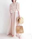 【コーナーズ/CORNERS】のCORNERS by yui ボリュームスリーブバックリボンワンピース グレージュ|ID: prp329100004788335 ipo3291000000035161810