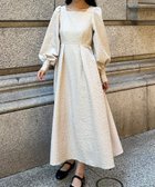 【ジュノア/JUNOAH】のボリュームスリーブジャガードワンピース 人気、トレンドファッション・服の通販 founy(ファニー) ファッション Fashion レディースファッション Fashion for Women ワンピース Dresses thumbnail グレー|ID: prp329100004788390 ipo3291000000034837908