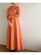 【ジュノア/JUNOAH】のマキシ丈パーカーワンピース アッシュオレンジ|ID: prp329100004788409 ipo3291000000034937424