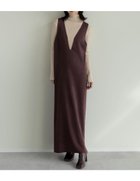 【リエディ/Re:EDIT】のミラノリブ変形キーネックIラインニットワンピース 人気、トレンドファッション・服の通販 founy(ファニー) ファッション Fashion レディースファッション Fashion for Women ワンピース Dresses ニットワンピース Knit Dresses インナー Innerwear コンパクト Compact, Small Size シンプル Simple, Minimal バランス Balance, Style Balance フロント Front, Front Design ミラノリブ Milano Rib, Milano Stitch ロング Long, Long-Length thumbnail ブラウン|ID: prp329100004788417 ipo3291000000034819276