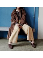 【ミースロエ/MIESROHE】のフェイクファーロングフードコート BRW[058]|ID: prp329100004788443 ipo3291000000034850522