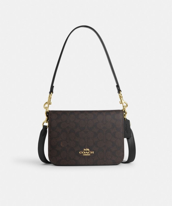 【コーチ/COACH】の【公式】クイン バッグ・シグネチャー キャンバス インテリア・キッズ・メンズ・レディースファッション・服の通販 founy(ファニー) https://founy.com/ ファッション Fashion レディースファッション Fashion for Women iPhone アイフォーン iPhone キャンバス Canvas, Canvas Fabric ポケット Pocket, Pocket Detail ラップ Wrap, Wrap Design |ID: prp329100004788482 ipo3291000000034933617