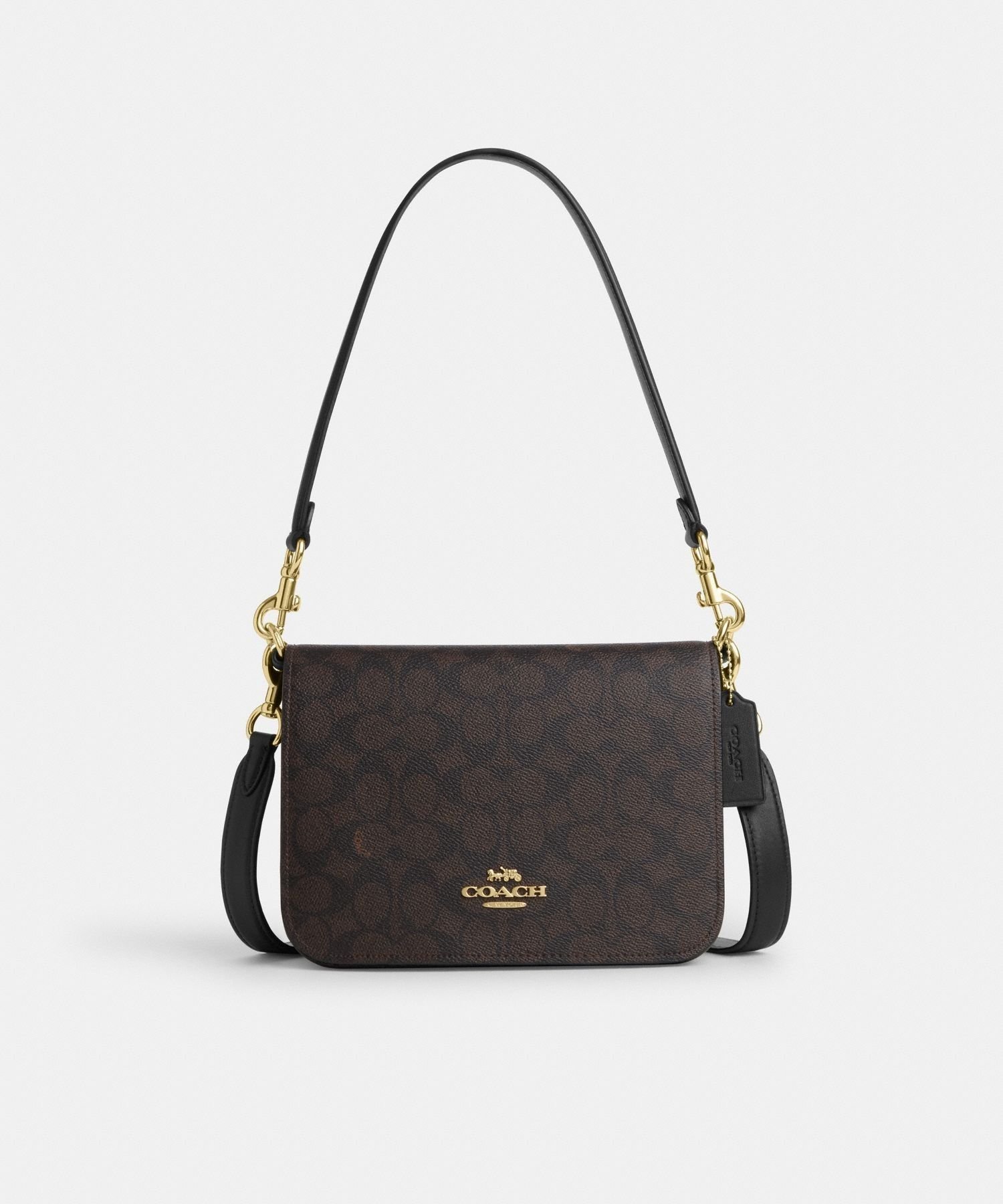 【コーチ/COACH】の【公式】クイン バッグ・シグネチャー キャンバス インテリア・キッズ・メンズ・レディースファッション・服の通販 founy(ファニー) 　ファッション　Fashion　レディースファッション　Fashion for Women　iPhone アイフォーン　iPhone　キャンバス　Canvas, Canvas Fabric　ポケット　Pocket, Pocket Detail　ラップ　Wrap, Wrap Design　BLACK|ID: prp329100004788482 ipo3291000000034933618