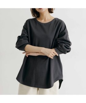 【スタディオ クリップ/studio CLIP】のダブルフェイス裾ラウンドプルオーバー 人気、トレンドファッション・服の通販 founy(ファニー) ファッション Fashion レディースファッション Fashion for Women トップス・カットソー Cut & Sew Tops カジュアルプルオーバー・ニットトップス Pullovers & Knit Tops / Casual Pullovers おすすめ Recommended / Our Picks カットソー Cut and Sewn Top シンプル Simple, Minimal スウェット / スエット Sweatshirt, Sweatwear ダブル Double, Double-Breasted ツイル Twist, Twisted Detail バランス Balance, Style Balance フェイス Face, Facial Design ラウンド Round, Round Neck ルーズ Loose, Oversized ワイド Wide, Wide Fit 冬 Winter / This Winter 春 Spring 秋 Autumn |ID:prp329100004788489