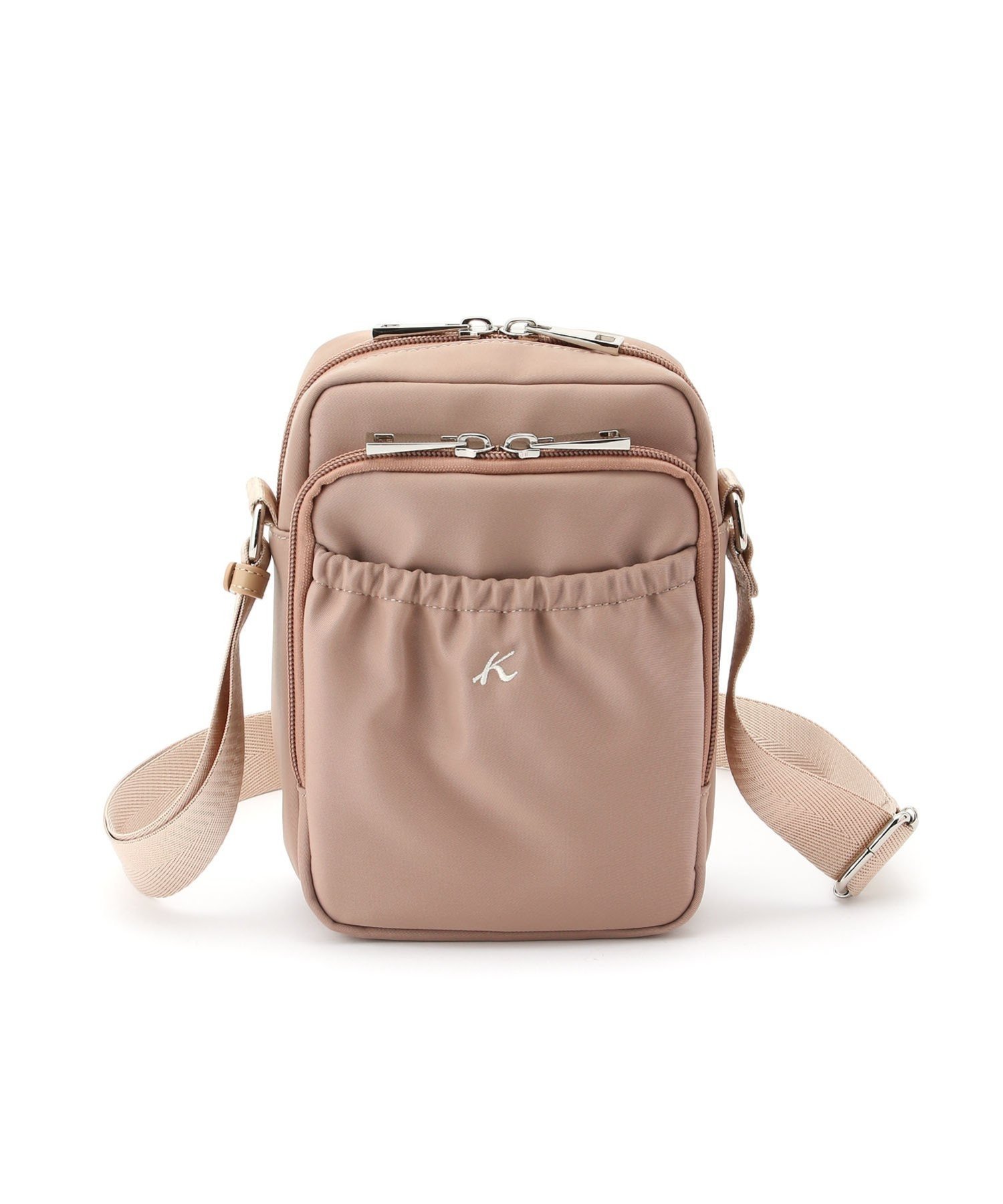 【キタムラケイツウ/KitamuraK2】のナイロンショルダーバッグ IM-77 インテリア・キッズ・メンズ・レディースファッション・服の通販 founy(ファニー) 　ファッション　Fashion　レディースファッション　Fashion for Women　おすすめ　Recommended / Our Picks　ギャザー　Gathered, Ruffled　シンプル　Simple, Minimal　ベーシック　Basic, Essential　ポケット　Pocket, Pocket Detail　ベージュ|ID: prp329100004788563 ipo3291000000034901975