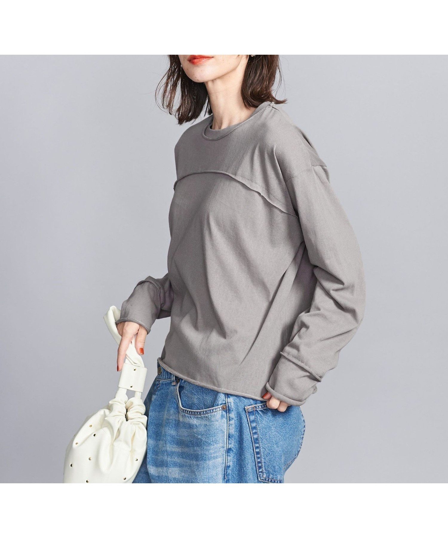 【ユナイテッドアローズ/UNITED ARROWS】のスラブカットオフ ロングスリーブTシャツ 人気、トレンドファッション・服の通販 founy(ファニー) 　ファッション　Fashion　レディースファッション　Fashion for Women　トップス・カットソー　Cut & Sew Tops　シャツ・ブラウス・オフィスカジュアル　Elegant Blouses & Button-Ups　ロングTシャツ・Tシャツ　Longline T-Shirts & Tees　インナー　Innerwear　カットオフ　Cut-Off Design　カットソー　Cut and Sewn Top　カーディガン　Cardigan, Knitwear　シアー　Sheer, See-Through　シンプル　Simple, Minimal　ジャケット　Jacket, Outerwear　スリーブ　Sleeve, Long Sleeve / Short Sleeve　トレンド　Trend, Trending Now　定番　Standard, Basic Item　ベスト　Vest, Waistcoat　ルーズ　Loose, Oversized　ロング　Long, Long-Length　アウトレット　Outlet / Clearance　おすすめ　Recommended / Our Picks　 other-1|ID: prp329100004788564 ipo3291000000034751909