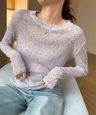 【ミニミニストア/miniministore】の長袖Tシャツ レディース 無地 透け ラベンダー|ID: prp329100004788568 ipo3291000000034901857