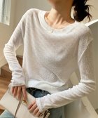 【ミニミニストア/miniministore】の長袖Tシャツ レディース 無地 透け ホワイト|ID: prp329100004788568 ipo3291000000034901863