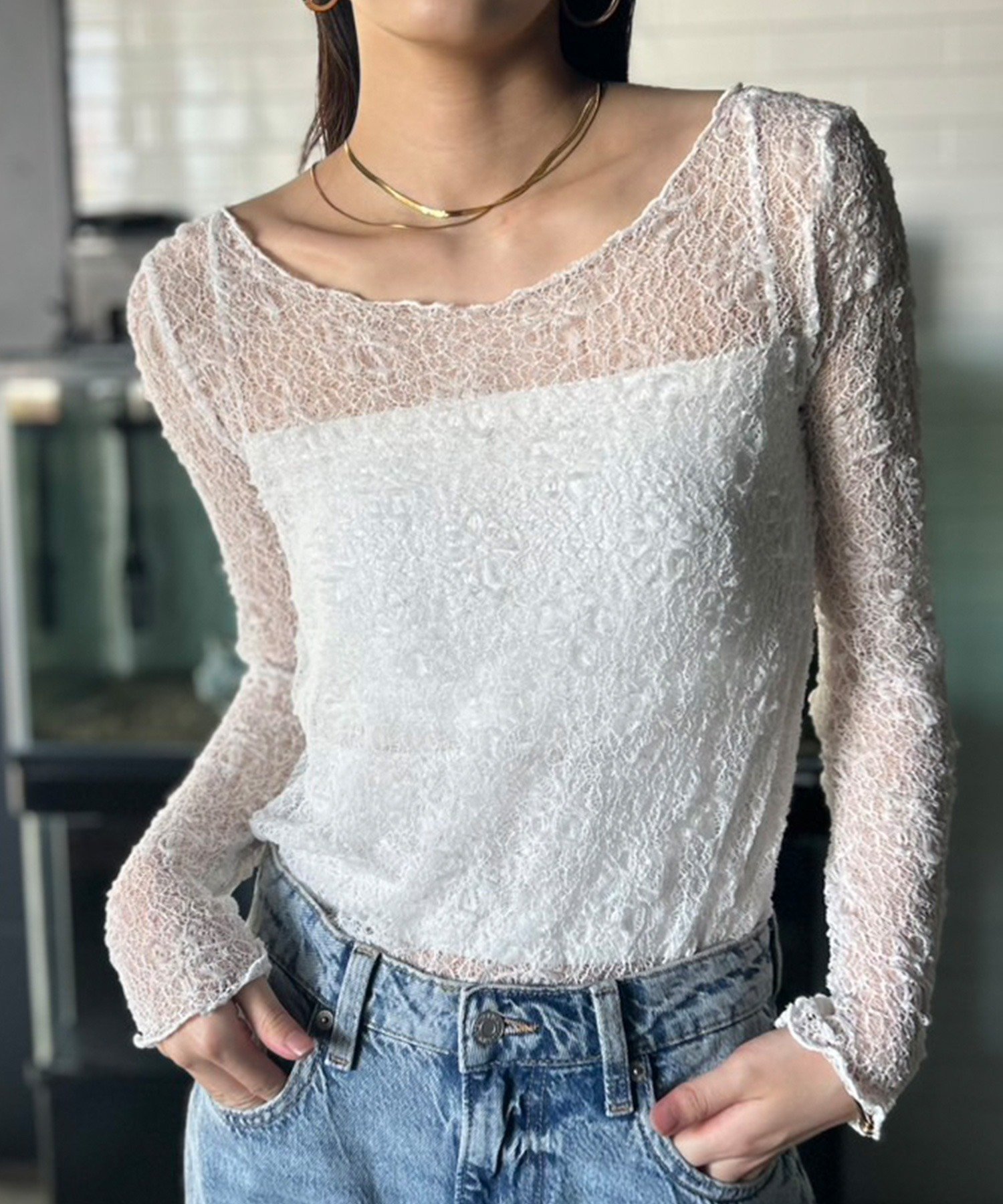 【アウトフィッター ラボ/Outfitter lab】のフラットネックレーストップス インテリア・キッズ・メンズ・レディースファッション・服の通販 founy(ファニー) ファッション Fashion レディースファッション Fashion for Women トップス・カットソー Cut & Sew Tops アウトドア Outdoor Clothing インナー Innerwear オケージョン Occasion Wear 春 Spring 秋 Autumn シアー Sheer, See-Through シンプル Simple, Minimal ジャケット Jacket, Outerwear ストレッチ Stretch, Stretchy Fabric ダウン Down, Puffer デコルテ Décolleté, Neckline デニム Denim, Jeans Material フィット Fit, Slim Fit フェミニン Feminine, Girly フォーマル Formal, Dressy フラット Flat, Flat Shoes レース Lace, Lace Fabric ロング Long, Long-Length 夏 Summer エレガント 上品 Elegant クリスマス X'mas Christmas / X'mas 入学式 Entrance Ceremony 卒業式 Graduation Ceremony 結婚式 Wedding 二次会 After Party ビジネス 仕事 通勤 Business / Work / Commuting ホワイト|ID: prp329100004788582 ipo3291000000034880264