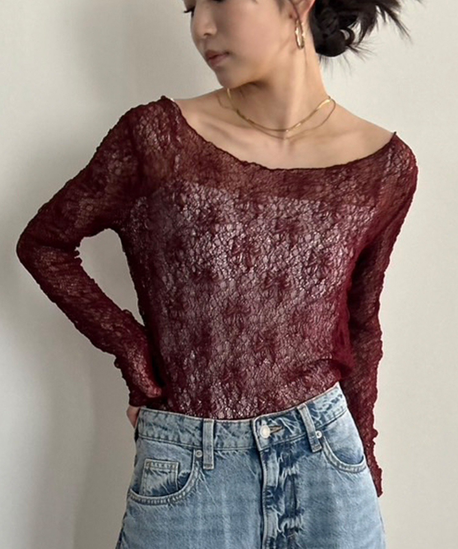 【アウトフィッター ラボ/Outfitter lab】のフラットネックレーストップス インテリア・キッズ・メンズ・レディースファッション・服の通販 founy(ファニー) ファッション Fashion レディースファッション Fashion for Women トップス・カットソー Cut & Sew Tops アウトドア Outdoor Clothing インナー Innerwear オケージョン Occasion Wear 春 Spring 秋 Autumn シアー Sheer, See-Through シンプル Simple, Minimal ジャケット Jacket, Outerwear ストレッチ Stretch, Stretchy Fabric ダウン Down, Puffer デコルテ Décolleté, Neckline デニム Denim, Jeans Material フィット Fit, Slim Fit フェミニン Feminine, Girly フォーマル Formal, Dressy フラット Flat, Flat Shoes レース Lace, Lace Fabric ロング Long, Long-Length 夏 Summer エレガント 上品 Elegant クリスマス X'mas Christmas / X'mas 入学式 Entrance Ceremony 卒業式 Graduation Ceremony 結婚式 Wedding 二次会 After Party ビジネス 仕事 通勤 Business / Work / Commuting ワイン|ID: prp329100004788582 ipo3291000000034880265