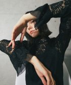 【スマイルオーキッド/SMILE ORCHID】のフリル袖レースブラウス 人気、トレンドファッション・服の通販 founy(ファニー) ファッション Fashion レディースファッション Fashion for Women トップス・カットソー Cut & Sew Tops シャツ・ブラウス・オフィスカジュアル Elegant Blouses & Button-Ups ボリューム袖・フリルスリーブブラウス Voluminous & Ruffle Sleeves / Puffy Sleeve Tops インナー Innerwear エレガント 上品 Elegant シアー Sheer, See-Through スラックス Slacks, Dress Pants タイトスカート Pencil Skirt, Tight Skirt フェミニン Feminine, Girly フリル Frill, Ruffle フレア Flare, Flared レース Lace, Lace Fabric thumbnail ブラック|ID: prp329100004788596 ipo3291000000035033599