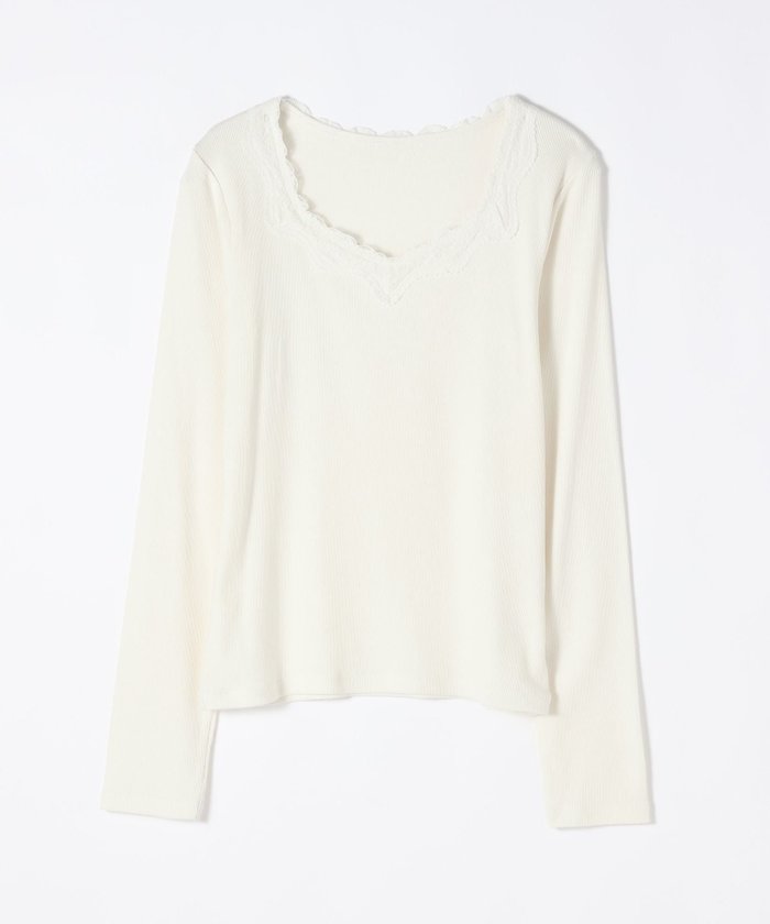 【ジーナシス/JEANASiS】のレーストリムテレコLS TEE インテリア・キッズ・メンズ・レディースファッション・服の通販 founy(ファニー) https://founy.com/ ファッション Fashion レディースファッション Fashion for Women おすすめ Recommended / Our Picks インナー Innerwear カーディガン Cardigan, Knitwear シンプル Simple, Minimal タンク Tank Top, Sleeveless Top パーカー Hoodie, Parka レース Lace, Lace Fabric 夏 Summer 春 Spring S/S・春夏 SS, Spring/Summer, Warm Season |ID: prp329100004788600 ipo3291000000034752050