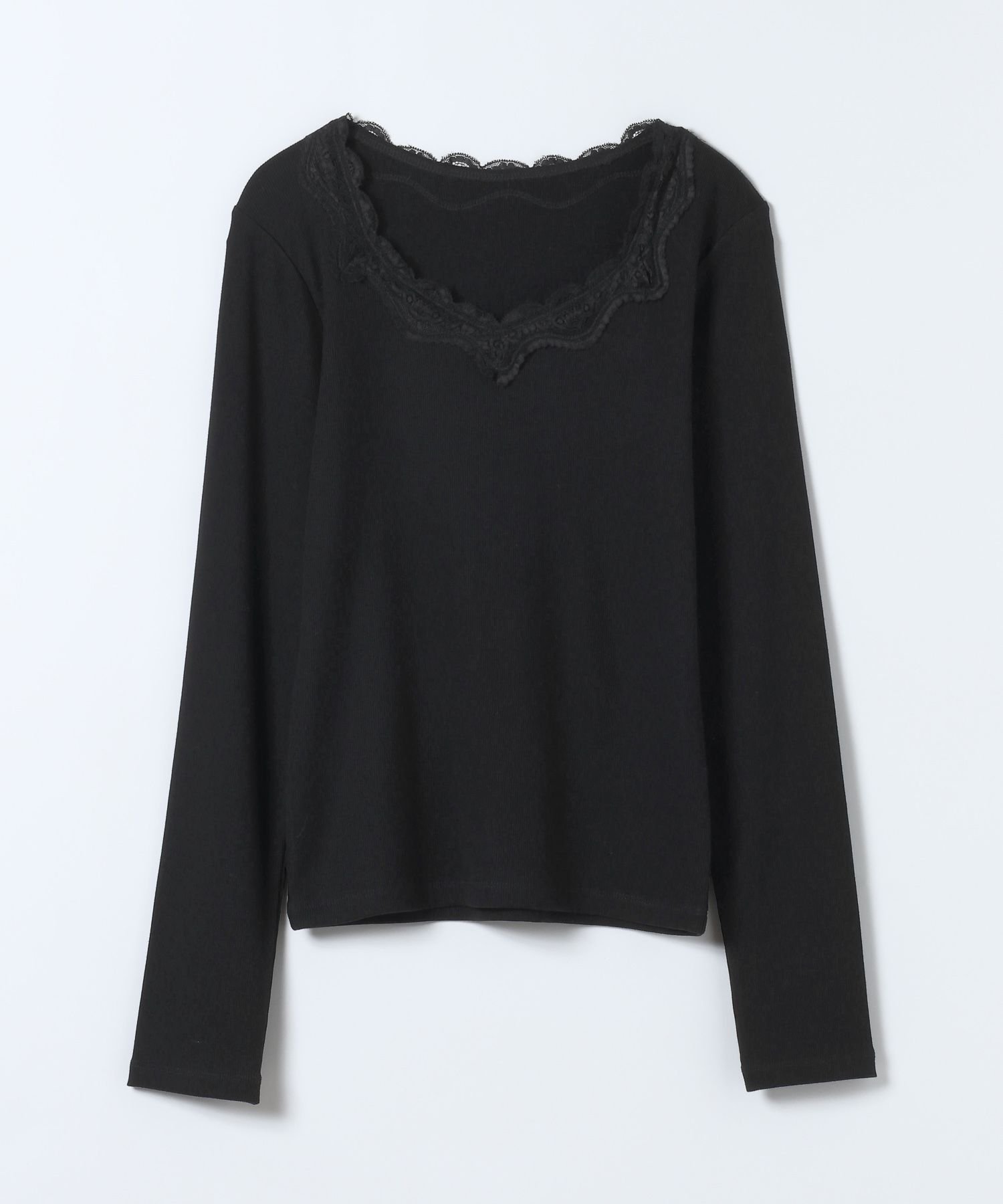 【ジーナシス/JEANASiS】のレーストリムテレコLS TEE インテリア・キッズ・メンズ・レディースファッション・服の通販 founy(ファニー) ファッション Fashion レディースファッション Fashion for Women おすすめ Recommended / Our Picks インナー Innerwear カーディガン Cardigan, Knitwear シンプル Simple, Minimal タンク Tank Top, Sleeveless Top パーカー Hoodie, Parka レース Lace, Lace Fabric 夏 Summer 春 Spring S/S・春夏 SS, Spring/Summer, Warm Season ブラック|ID: prp329100004788600 ipo3291000000034752055