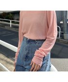 【アンドミー/andme】のテレコ シアー クルーネック 長袖 トップス ピンク|ID: prp329100004788610 ipo3291000000034772504