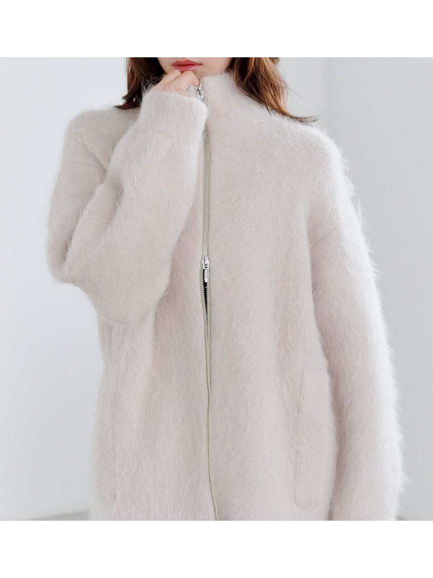 【スナイデル/SNIDEL】のアルパカシャギージップコート インテリア・キッズ・メンズ・レディースファッション・服の通販 founy(ファニー) 　ファッション　Fashion　レディースファッション　Fashion for Women　アウター　Coat / Outerwear Collection　コート・ロングコート・ピーコート　Long Coats, Peacoats & More　ショルダー　Shoulder, Shoulder Strap　ストレート　Straight, Straight Cut　スマート　Smart, Elegant　ドロップ　Drop Shoulder, Dropped Style　パステル　Pastel, Soft Color　ファブリック　Fabric, Textile　フォルム　Silhouette, Form　ポケット　Pocket, Pocket Detail　A/W・秋冬　Autumn/Winter　おすすめ　Recommended / Our Picks　PBEG[036]|ID: prp329100004788616 ipo3291000000034840757