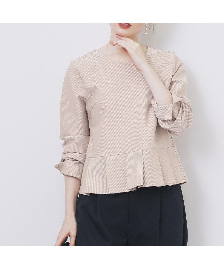 【インデックス/INDEX】のストレッチペプラムラメトップス【洗濯機OK/防シワ/抗ピル】《S~3L》 インテリア・キッズ・メンズ・レディースファッション・服の通販 founy(ファニー) ファッション Fashion レディースファッション Fashion for Women トップス・カットソー Cut & Sew Tops おすすめ Recommended / Our Picks シンプル Simple, Minimal ストレッチ Stretch, Stretchy Fabric スマート Smart, Elegant スリット Slit, Slit Detail セットアップ Set-Up, Coordinated Outfit デコルテ Décolleté, Neckline フォーマル Formal, Dressy ペプラム Peplum, Flared Hem エレガント 上品 Elegant グレージュ|ID: prp329100004788620 ipo3291000000034878898