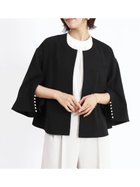 【ヴァン/Vin】のラインパールケープジャケット 人気、トレンドファッション・服の通販 founy(ファニー) ファッション Fashion レディースファッション Fashion for Women アウター Coat / Outerwear Collection レディースジャケット・軽アウター Jackets エレガント 上品 Elegant 今季 This Season, Current Season ジャケット Jacket, Outerwear スリット Slit, Slit Detail スリーブ Sleeve, Long Sleeve / Short Sleeve トレンド Trend, Trending Now パール Pearl, Pearl Accent セレモニー Ceremony 結婚式 Wedding 二次会 After Party thumbnail ブラック|ID: prp329100004788652 ipo3291000000035036660