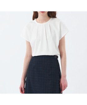 【マッキントッシュ フィロソフィー/MACKINTOSH PHILOSOPHY】のクールタッチフロントタックカットソー 人気、トレンドファッション・服の通販 founy(ファニー) ファッション Fashion レディースファッション Fashion for Women トップス・カットソー Cut & Sew Tops カットソー・ベーシックTシャツ Cut-and-Sewn Tops / Stretch Tees & Basics おすすめ Recommended / Our Picks カットソー Cut and Sewn Top シルケット Silket, Silky Cotton フロント Front, Front Design 夏 Summer |ID:prp329100004788656