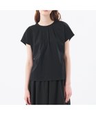 【マッキントッシュ フィロソフィー/MACKINTOSH PHILOSOPHY】のクールタッチフロントタックカットソー 人気、トレンドファッション・服の通販 founy(ファニー) ファッション Fashion レディースファッション Fashion for Women トップス・カットソー Cut & Sew Tops カットソー・ベーシックTシャツ Cut-and-Sewn Tops / Stretch Tees & Basics おすすめ Recommended / Our Picks カットソー Cut and Sewn Top シルケット Silket, Silky Cotton フロント Front, Front Design 夏 Summer thumbnail ブラック|ID: prp329100004788656 ipo3291000000034752256