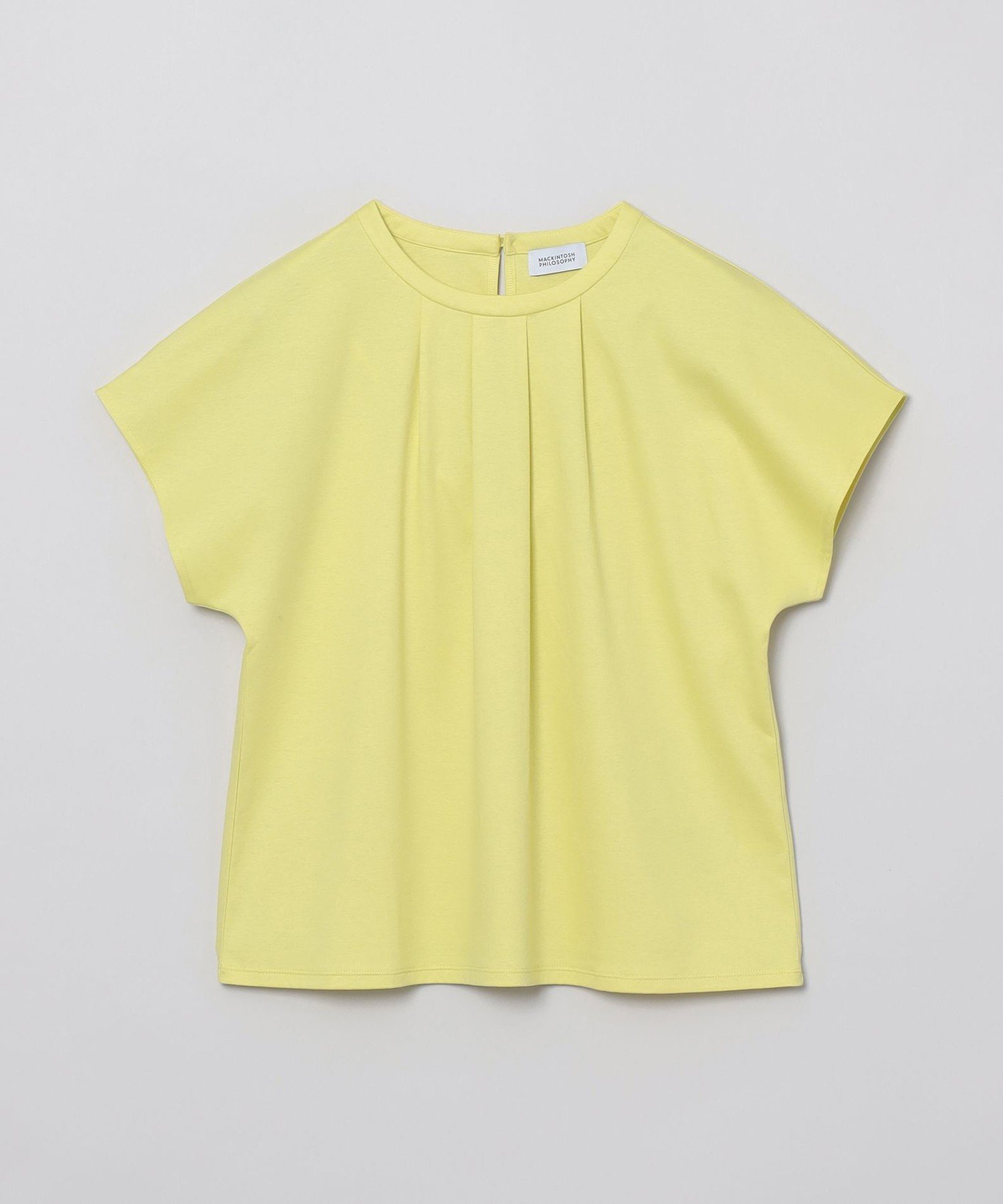 【マッキントッシュ フィロソフィー/MACKINTOSH PHILOSOPHY】のクールタッチフロントタックカットソー インテリア・キッズ・メンズ・レディースファッション・服の通販 founy(ファニー) 　ファッション　Fashion　レディースファッション　Fashion for Women　トップス・カットソー　Cut & Sew Tops　カットソー・ベーシックTシャツ　Cut-and-Sewn Tops / Stretch Tees & Basics　おすすめ　Recommended / Our Picks　カットソー　Cut and Sewn Top　シルケット　Silket, Silky Cotton　フロント　Front, Front Design　夏　Summer　イエロー|ID: prp329100004788656 ipo3291000000034752260