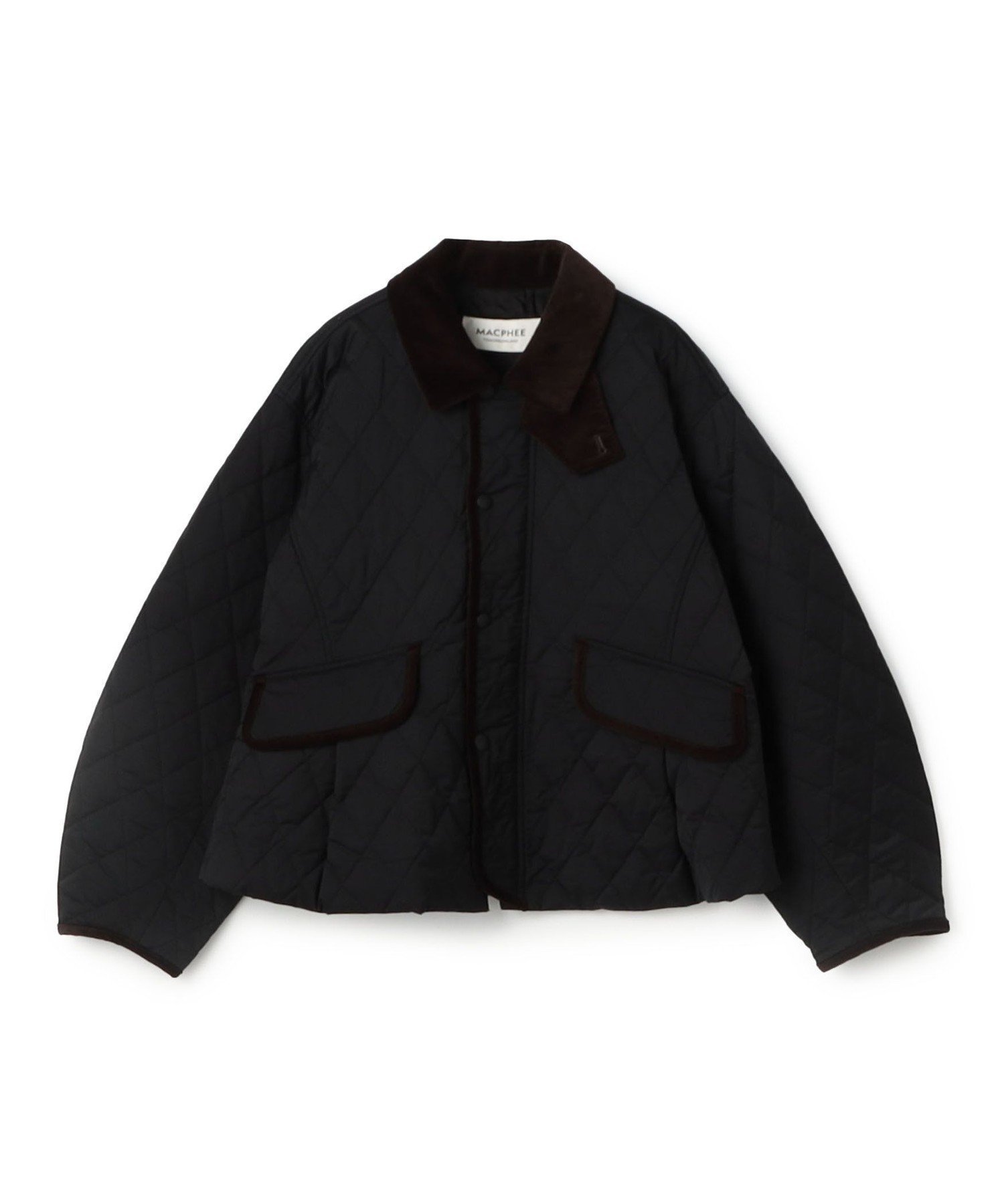 【トゥモローランド/TOMORROWLAND】のキルティング テントラインジャケット インテリア・キッズ・メンズ・レディースファッション・服の通販 founy(ファニー) 　ファッション　Fashion　レディースファッション　Fashion for Women　アウター　Coat / Outerwear Collection　レディースジャケット・軽アウター　Jackets　キュプラ　Cupro, Eco Fabric　キルティング　Quilted, Quilting　コンパクト　Compact, Small Size　コーデュロイ　Corduroy, Cord Fabric　スリーブ　Sleeve, Long Sleeve / Short Sleeve　トレンド　Trend, Trending Now　フロント　Front, Front Design　ブルゾン　Blouson, Bomber Jacket　ポケット　Pocket, Pocket Detail　19 ブラック|ID: prp329100004788658 ipo3291000000034947649