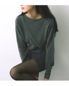 【エイチオーヴィー/H O V】のkiehtova/ASYMMETRY KNIT TOPS/アシンメトリーニットトップス ボタン 厚手 charcoal|ID: prp329100004788718 ipo3291000000034752476