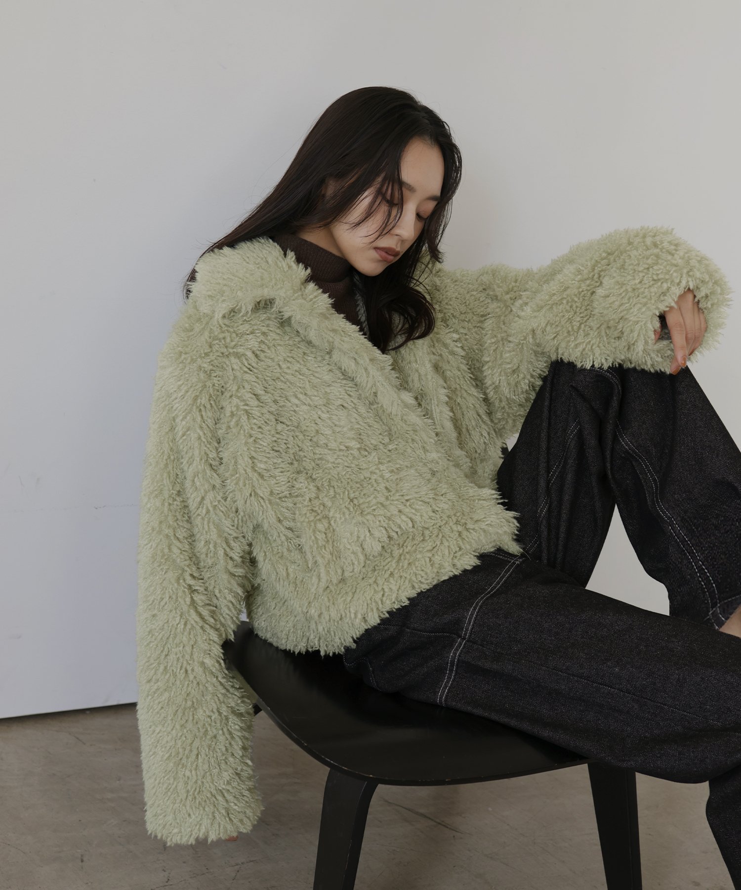 【ヘラム/hellam】のスタンドカラーフェイクファーブルゾン インテリア・キッズ・メンズ・レディースファッション・服の通販 founy(ファニー) 　ファッション　Fashion　レディースファッション　Fashion for Women　アウター　Coat / Outerwear Collection　ブルゾンジャケット・スポーティアウター　Blouson Jackets　ショート　Short, Short Length　ジャケット　Jacket, Outerwear　オリーブ|ID: prp329100004788720 ipo3291000000034881549