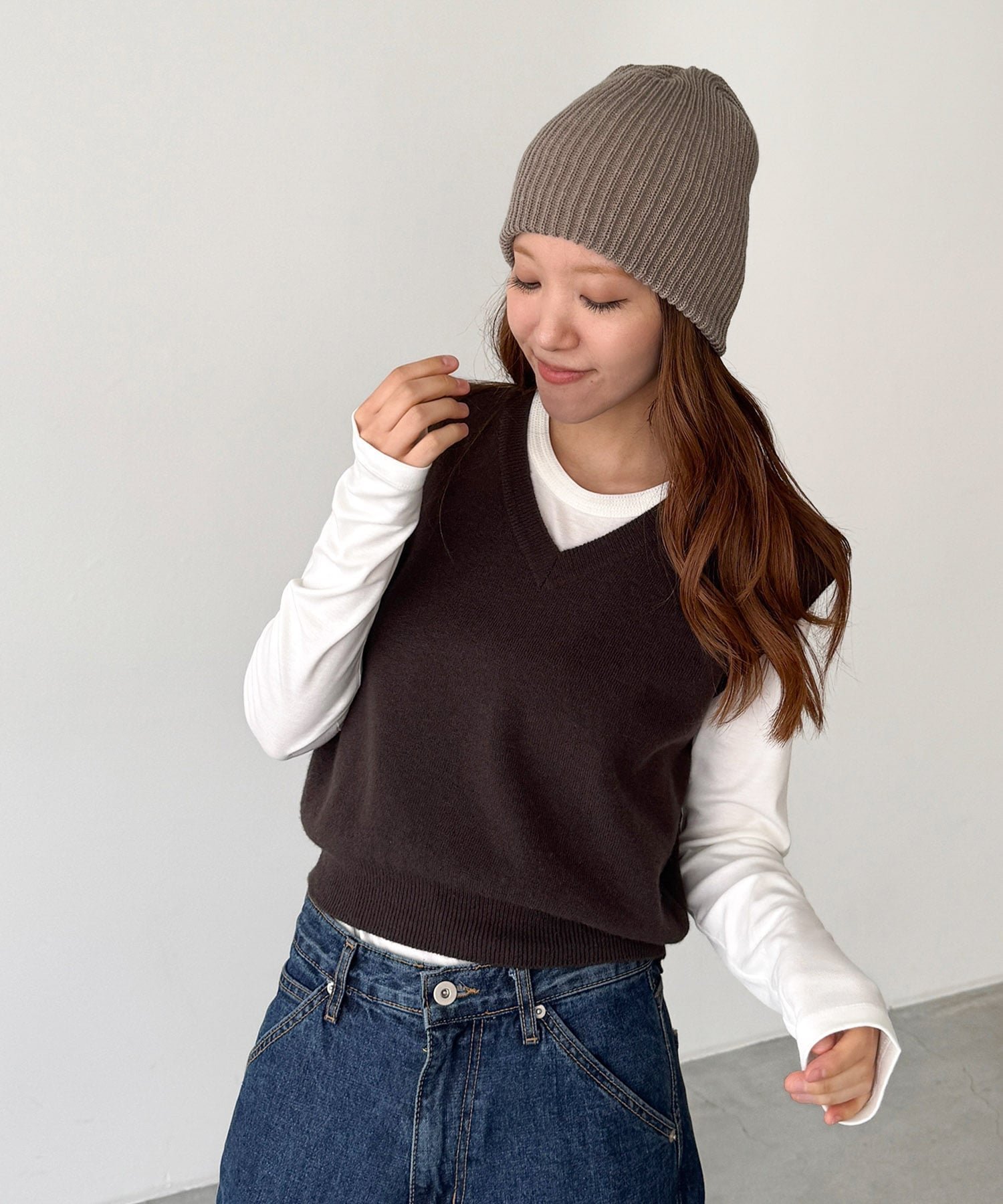 【キャナルジーン/CANAL JEAN】のEl mar(エルマール) カラーリブニットCAP インテリア・キッズ・メンズ・レディースファッション・服の通販 founy(ファニー) ファッション Fashion レディースファッション Fashion for Women トップス・カットソー Cut & Sew Tops ニット Knit Tops & Sweaters コンパクト Compact, Small Size スマート Smart, Elegant ロング Long, Long-Length おすすめ Recommended / Our Picks ベージュ|ID: prp329100004788739 ipo3291000000034822216