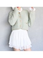 【スナイデル/SNIDEL】のファーライクフリルニットジャケット MNT[021]|ID:prp329100004788747