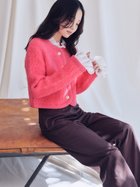 【スナイデル/SNIDEL】のファーライクフリルニットジャケット PNK[066]|ID:prp329100004788747