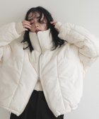 【リアン/Lian】のチェックファイバーショートダウン 人気、トレンドファッション・服の通販 founy(ファニー) ファッション Fashion レディースファッション Fashion for Women ショート Short, Short Length スタンド Stand Collar, Upright Stand ダウン Down, Puffer 冬 Winter / This Winter thumbnail アイボリー|ID: prp329100004788752 ipo3291000000034947952