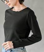 【アールピーエス/rps】の起毛リブメロークルーネックカットソー 人気、トレンドファッション・服の通販 founy(ファニー) ファッション Fashion レディースファッション Fashion for Women トップス・カットソー Cut & Sew Tops カットソー・ベーシックTシャツ Cut-and-Sewn Tops / Stretch Tees & Basics インナー Innerwear カットソー Cut and Sewn Top サロペット Overalls, Salopette 再入荷 Restock / Back in Stock A/W・秋冬 Autumn/Winter thumbnail ブラック|ID: prp329100004788760 ipo3291000000034902767