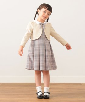 【ビームス ミニ/BEAMS mini / KIDS】のセレモニー ワンピース + ボレロ セット 2026SS(110~130cm) ビームスセレモニー2026 26SS 入学式 卒業式 入園式 卒園式 フォーマル 面接 式典 七五三 発表会 セットアップ 人気、トレンドファッション・服の通販 founy(ファニー) ファッション Fashion キッズファッション Fashion for Kids ワンピース Dresses エレガント 上品 Elegant ギャザー Gathered, Ruffled ジャケット Jacket, Outerwear セットアップ Set-Up, Coordinated Outfit チェック Check, Plaid, Tartan ドレス Dress, One-Piece フォーマル Formal, Dressy ベスト Vest, Waistcoat ベーシック Basic, Essential ペプラム Peplum, Flared Hem ボレロ Bolero, Short Cardigan 半袖 Short Sleeve, Half Sleeve リボン Ribbon, Bow レース Lace, Lace Fabric おすすめ Recommended / Our Picks セレモニー Ceremony 入学式 Entrance Ceremony 卒業式 Graduation Ceremony 結婚式 Wedding 2026年 2026 |ID:prp329100004788781