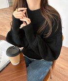 【アンドミー/andme】の天竺編み ボリューム袖 ニット トップス ブラック|ID: prp329100004788801 ipo3291000000034752823