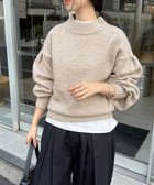 【アンドミー/andme】の天竺編み ボリューム袖 ニット トップス ベージュ|ID: prp329100004788801 ipo3291000000034752832
