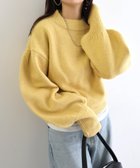 【アンドミー/andme】の天竺編み ボリューム袖 ニット トップス イエロー|ID: prp329100004788801 ipo3291000000034752835