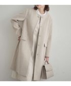 【クチュール ブローチ/Couture Brooch】の【通勤/ビジューブローチ付き】ノーカラー ロングコート 人気、トレンドファッション・服の通販 founy(ファニー) ファッション Fashion レディースファッション Fashion for Women アウター Coat / Outerwear Collection コート・ロングコート・ピーコート Long Coats, Peacoats & More 2025年 2025 2025-2026秋冬・A/W Autumn/Winter 2025–26 AW25–26 おすすめ Recommended / Our Picks スマート Smart, Elegant ブローチ Brooch, Pin Brooch ロング Long, Long-Length 定番 Standard, Basic Item ビジネス 仕事 通勤 Business / Work / Commuting thumbnail ライトベージュ|ID: prp329100004788805 ipo3291000000034904389
