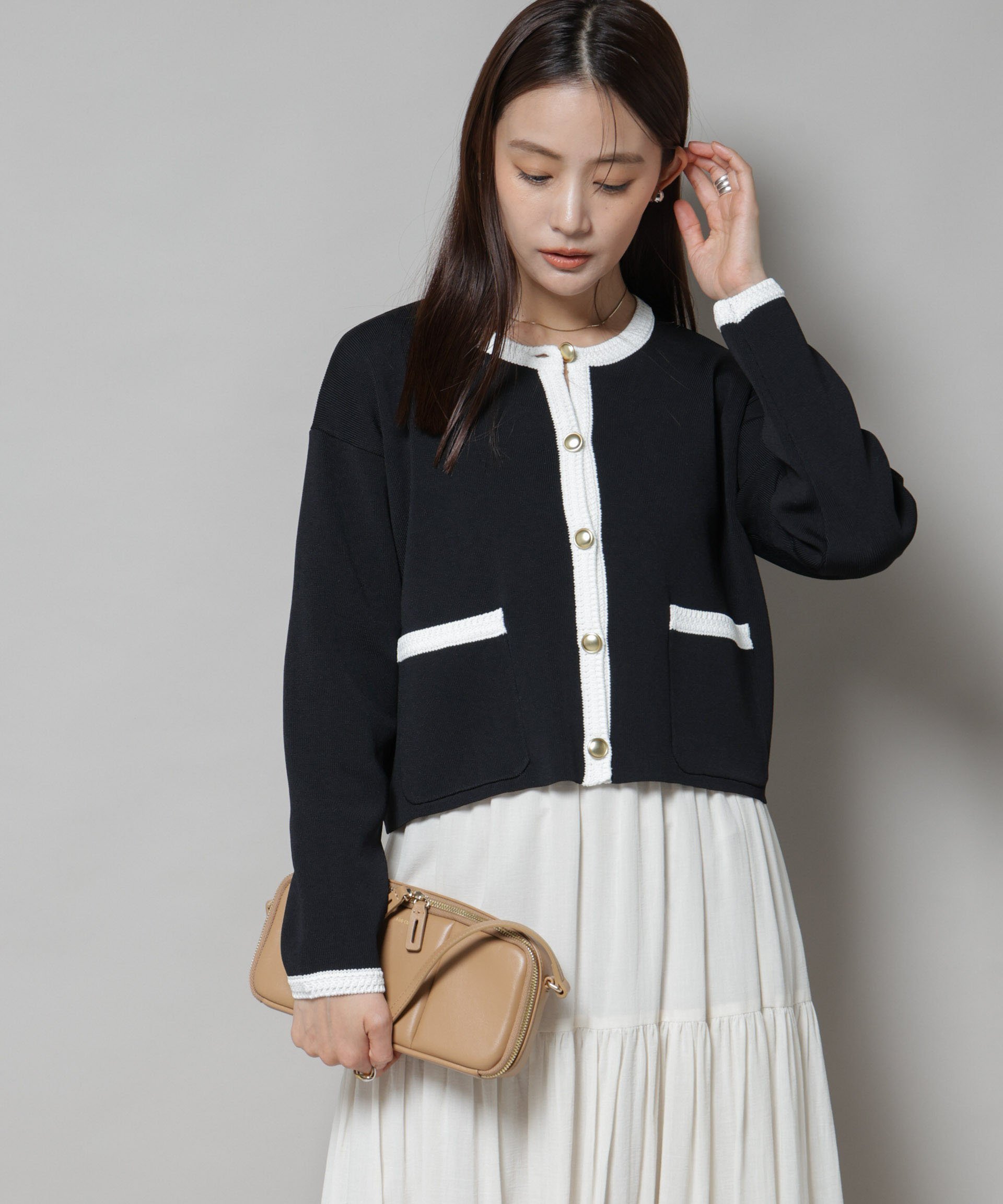 【ナノ ユニバース/nano universe】の洗濯機洗可配色ジャケットカーディガン 人気、トレンドファッション・服の通販 founy(ファニー) ファッション Fashion レディースファッション Fashion for Women インナー Innerwear カーディガン Cardigan, Knitwear ジャケット Jacket, Outerwear デニム Denim, Jeans Material ブレード Braid, Decorative Trim ボトム Bottoms, Lower Wear アウトレット Outlet / Clearance ビジネス 仕事 通勤 Business / Work / Commuting 2025年 2025 2025-2026秋冬・A/W Autumn/Winter 2025–26 AW25–26 other-1|ID: prp329100004788877 ipo3291000000034753125