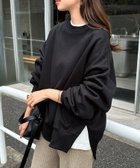 【アンドミー/andme】の裏起毛 オーバーサイズ スウェット トップス ブラック|ID: prp329100004788915 ipo3291000000034753280