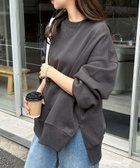 【アンドミー/andme】の裏起毛 オーバーサイズ スウェット トップス スミクロ|ID: prp329100004788915 ipo3291000000034753282