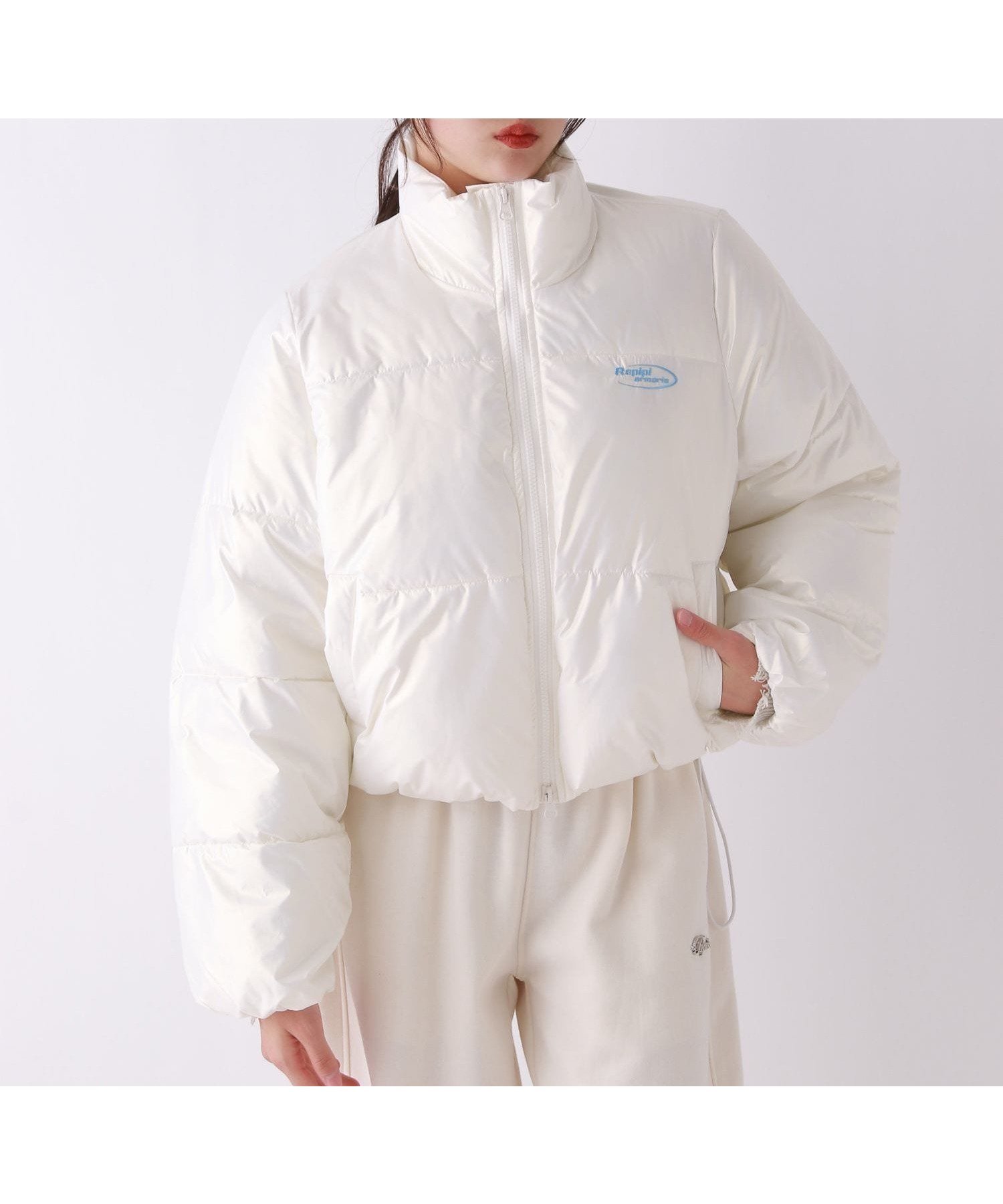 【レピピアルマリオ/repipi armario / KIDS】のエアサーマルショートブルゾン インテリア・キッズ・メンズ・レディースファッション・服の通販 founy(ファニー) ファッション Fashion キッズファッション Fashion for Kids ショート Short, Short Length スニーカー Sneakers, Trainers ダウン Down, Puffer デニム Denim, Jeans Material ブルゾン Blouson, Bomber Jacket ボトム Bottoms, Lower Wear ワンポイント One Point, Statement Accent 切替 Switching, Contrast Panel 厚底 Platform Shoes パール|ID: prp329100004788923 ipo3291000000034913314