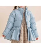 【ベベ オンライン ストア/BEBE ONLINE STORE / KIDS】のペプラム付きタフタダウンコート(90~130cm) ブルー|ID: prp329100004788933 ipo3291000000035118010